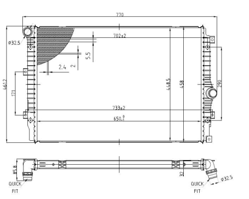 SU RADYATORU BRAZING (VW TIGUAN 12-18)