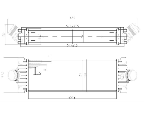 TURBO RADYATORU (INTERCOOLER) BRAZING (FORD:TRANSIT V347 155PS 2.2 MOTOR 2006-2012