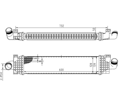 TURBO RADYATORU (INTERCOOLER) BRAZING (FORD: FOCUS 2005-2011/C-MAX 2003-2011