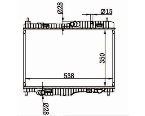 SU RADYATOR BRAZING M/T (FORD: FIESTA 1.4TDCI 08- COURIER  B-MAX-ECOSPORT B460 08-FIESTA 2017- )