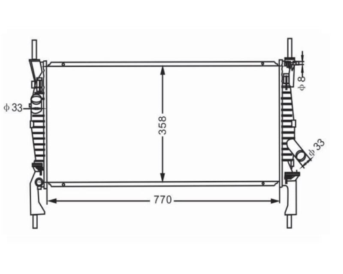 SU RADYATORU BRAZING M/T (FORD: TRANSIT V347  2.2  2.4  06>12 ) KLIMALI