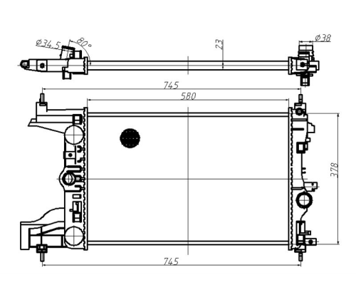 SU RADYATORU BRAZING OPEL ASTRA J 1.6I M-T 2009-2016
