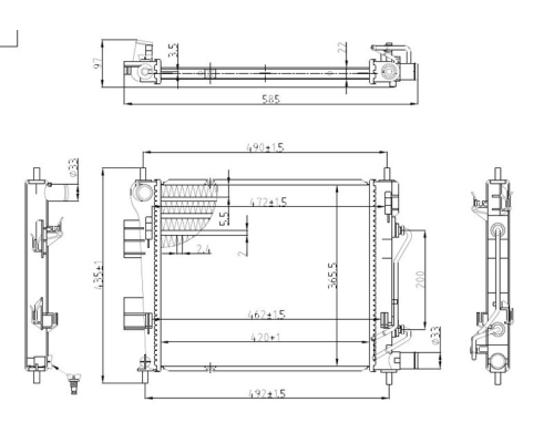 SU RADYATORU BRAZING (HYUNDAI I10 13-)