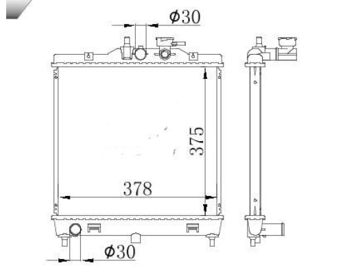 SU RADYATORU BRAZING KIA PICANTO (TA) 1.1 A-T 2011-