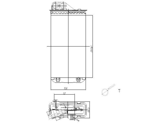 KALORIFER RADYATORU MEKANIK RENAULT TRAFIC II (FL) 2.0 DCI 2006-2014 158*260*42
