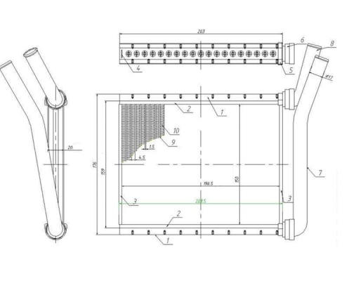 KALORIFER RADYATORU BRAZING  (TOYOTA: AURIS 07> / COROLLA 07> / RAV4 06> / VERSO 09>)