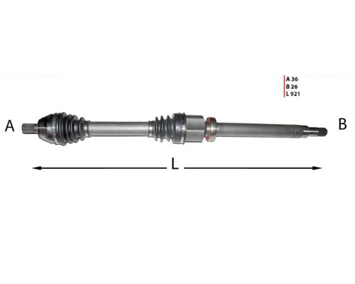 KOMPLE AKS SAG (FORD: FOCUS II-FIESTA-C MAX-FUSION 1.6D 04>)