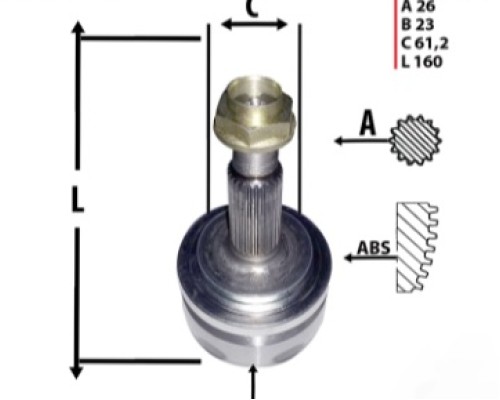 DIS AKS KAFASI  (TOYOTA: COROLLA ZZ151-AURIS ZRE15 07> 1.3. 1.6)